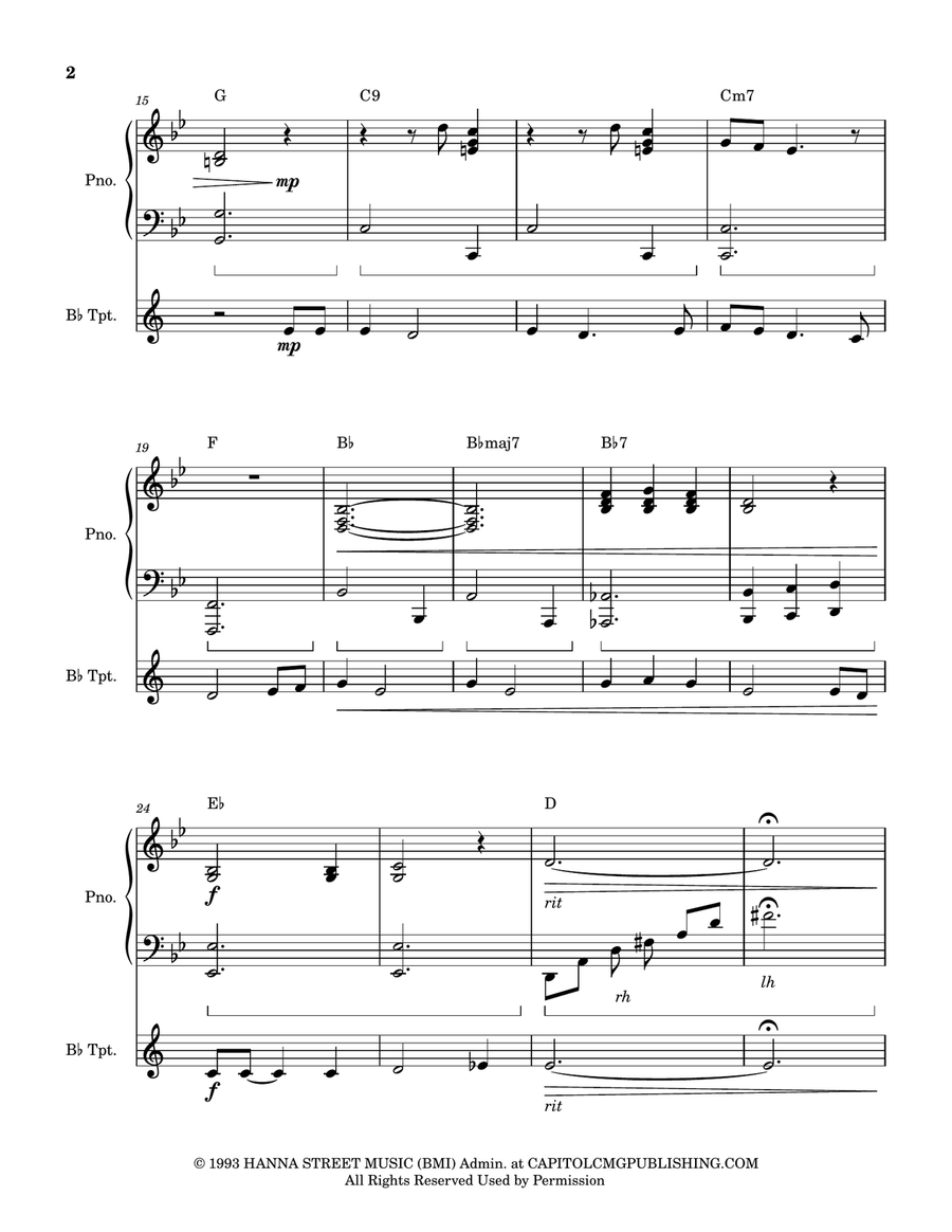 There's Something About That Name B-Flat Trumpet scores gallery preview page 2