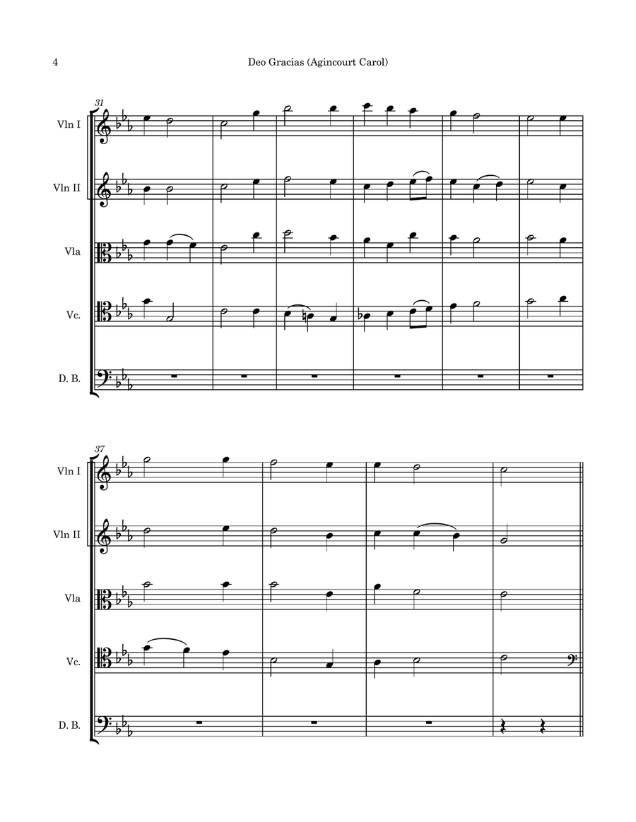 Deo Gracias (Agincourt Carol) String Orchestra scores gallery preview page 6