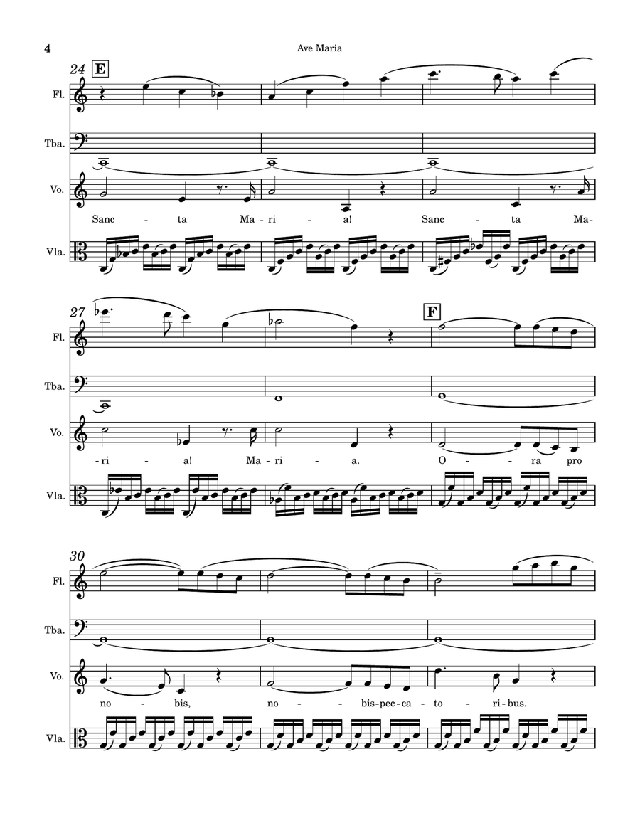 Ave Maria (Gounod) Ave Maria (Gounod) Small Ensemble scores gallery preview page 4