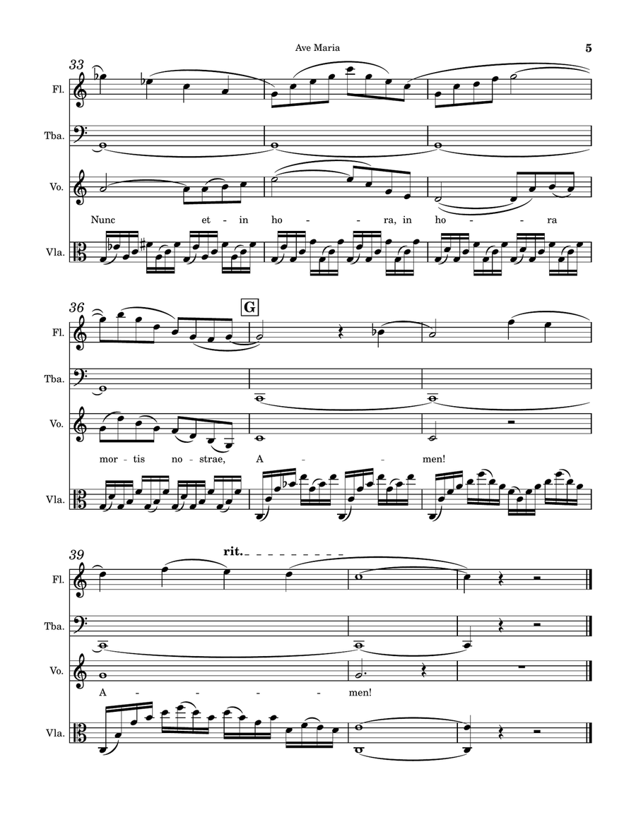 Ave Maria (Gounod) Ave Maria (Gounod) Small Ensemble scores gallery preview page 5