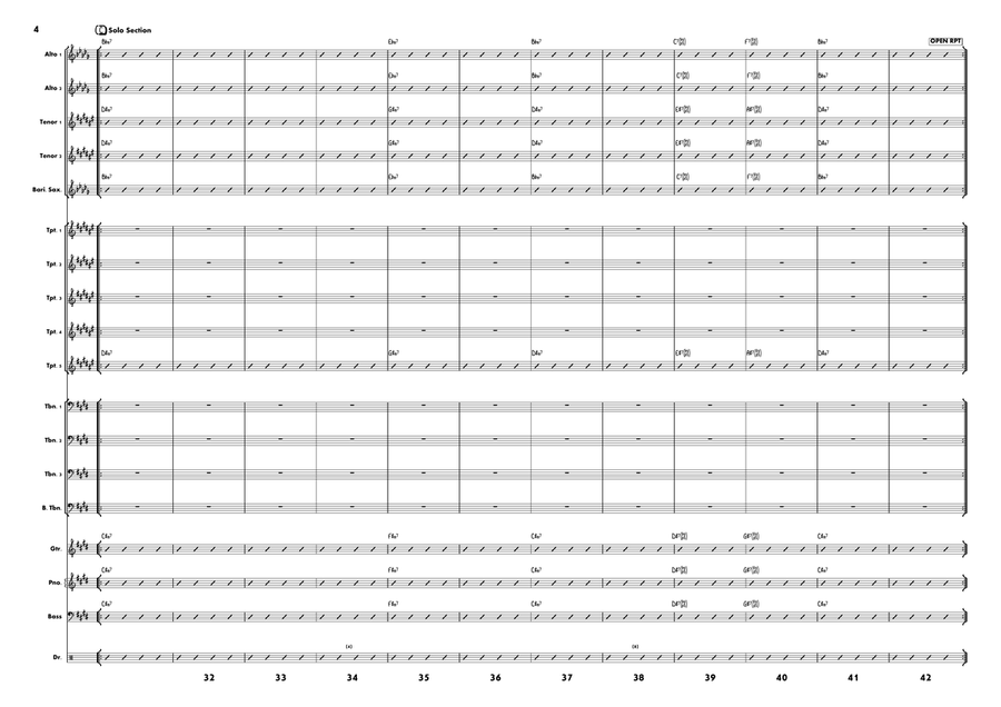 Belly Roll (The Boy In The Tree) Jazz Ensemble scores gallery preview page 4