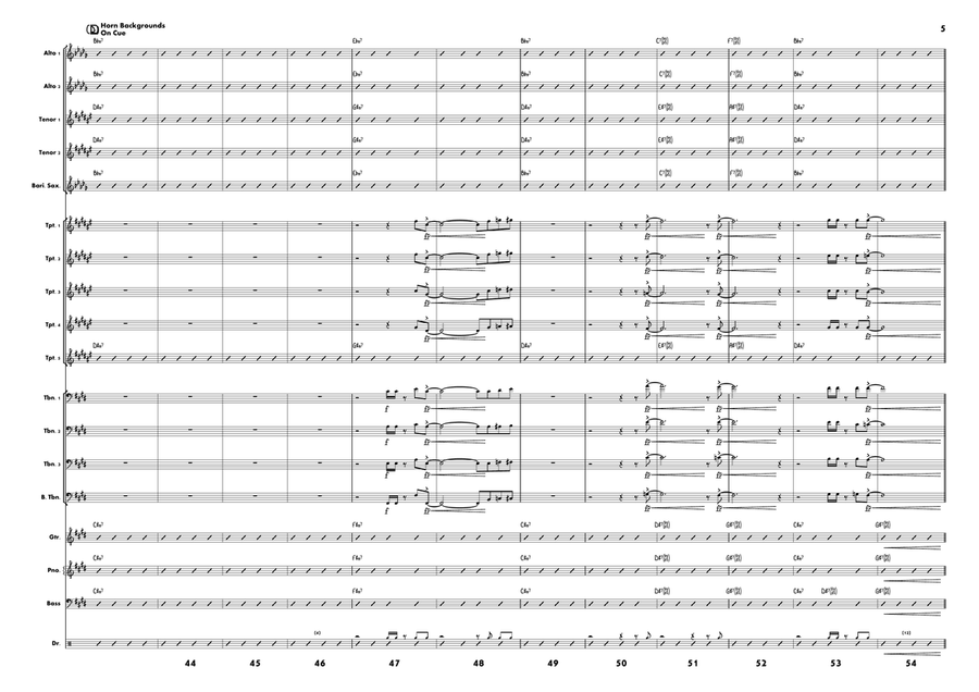 Belly Roll (The Boy In The Tree) Jazz Ensemble scores gallery preview page 5
