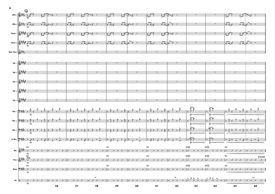 Belly Roll (The Boy In The Tree) Jazz Ensemble scores gallery preview page 6