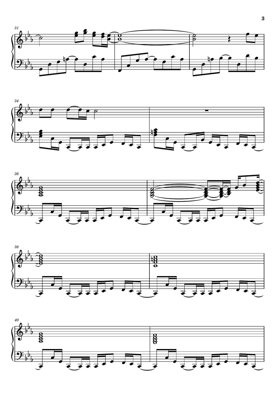 Cherish The Day Cherish The Day Piano Solo scores gallery preview page 3