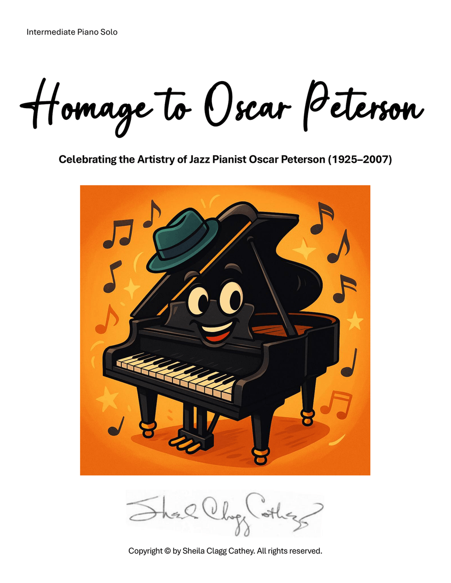 Homage to Oscar Peterson Piano Solo scores gallery preview page 1