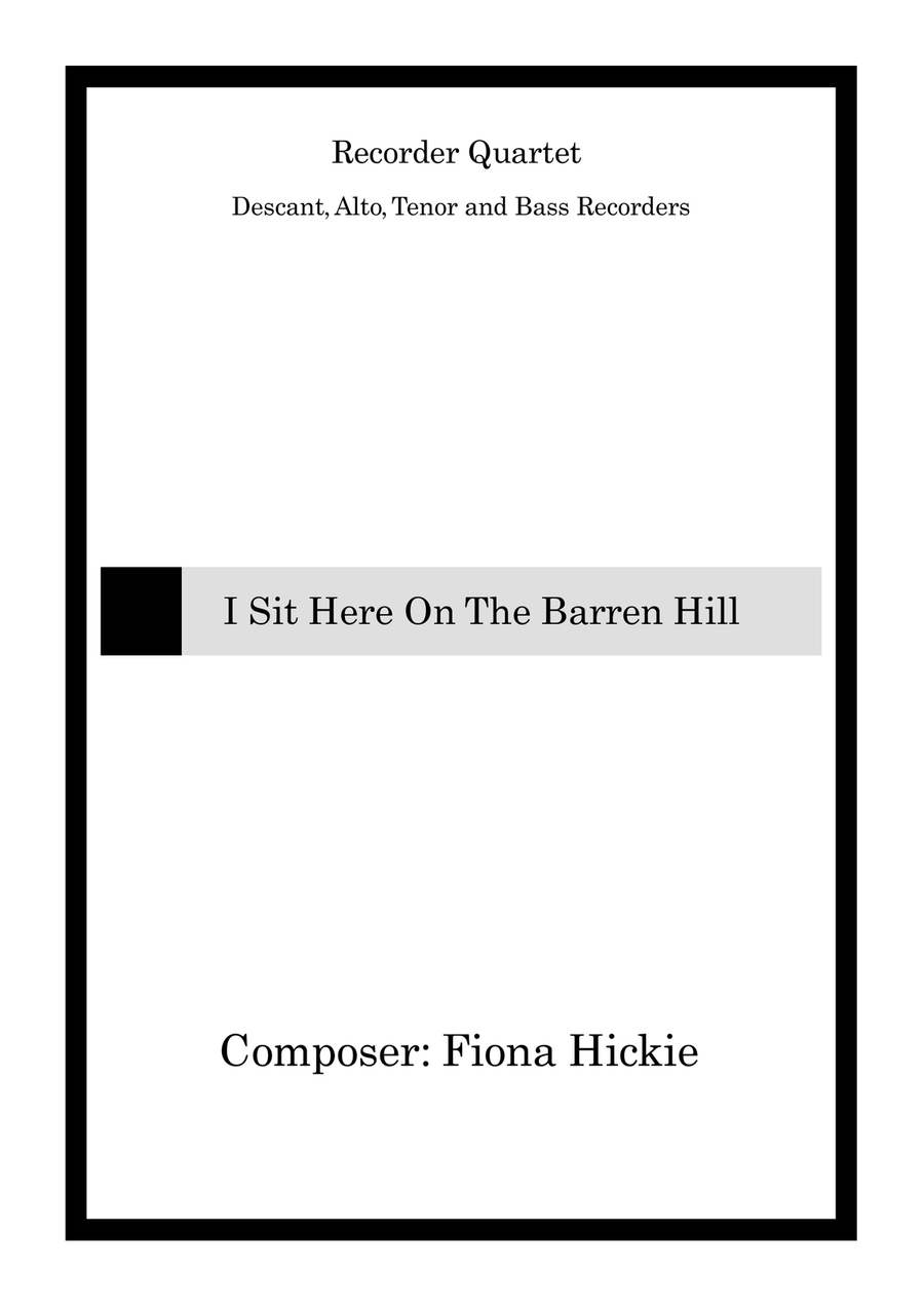 I Sit Here on the Barren Hill Chamber Music scores gallery preview page 1