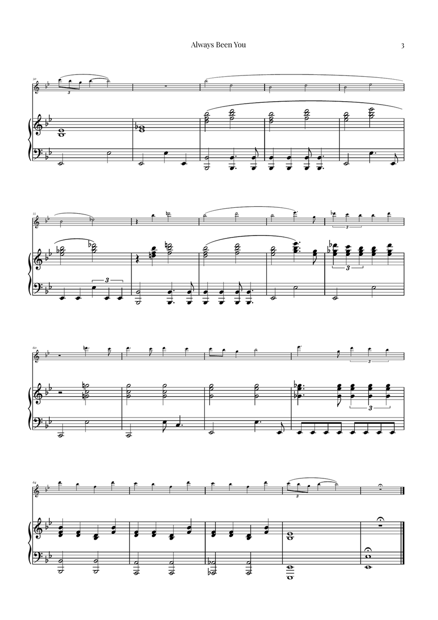 Always Been You Piano scores gallery preview page 3
