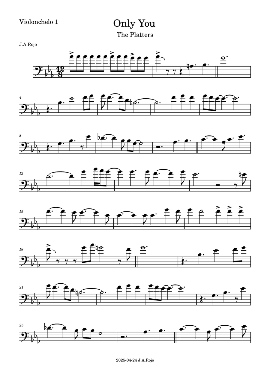 Only You (And You Alone) Only You (And You Alone) String Quartet scores gallery preview page 5