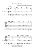 Hallelujah Chorus for Flute, Tenor Saxophone and Trombone Trio