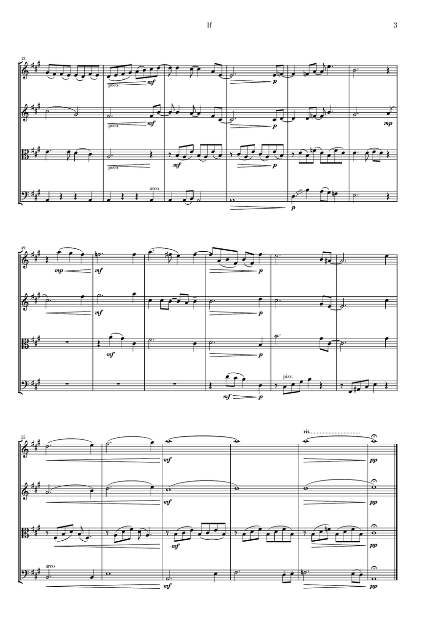 If If String Quartet scores gallery preview page 3