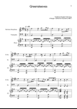 Greensleeves - B. Sax., Cello and Piano. Score and Parts.