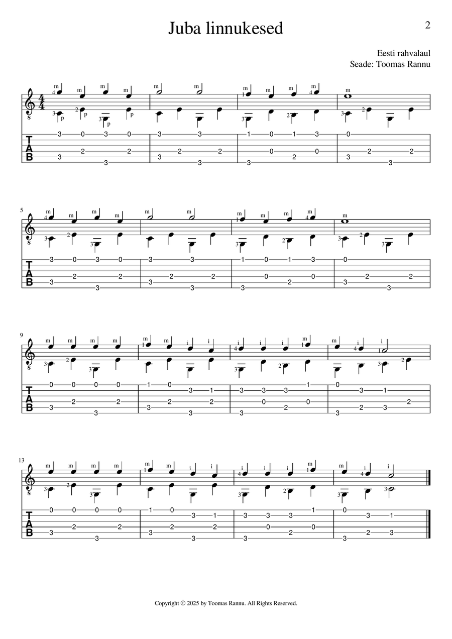 10 EASY PIECES FOR FINGERSTYLE GUITAR - Book #2 Classical Guitar scores gallery preview page 5