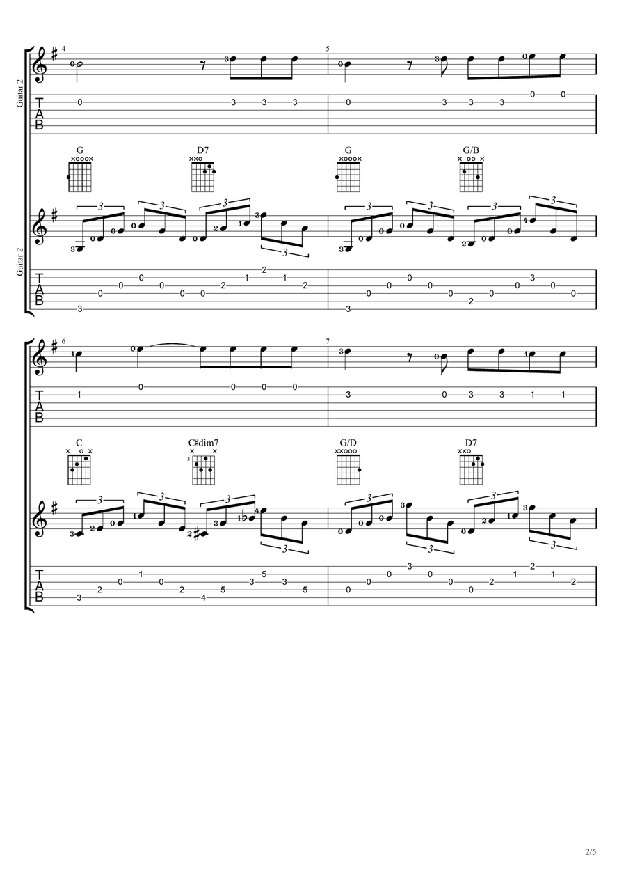 How Great Thou Art How Great Thou Art Guitar Ensemble scores gallery preview page 2