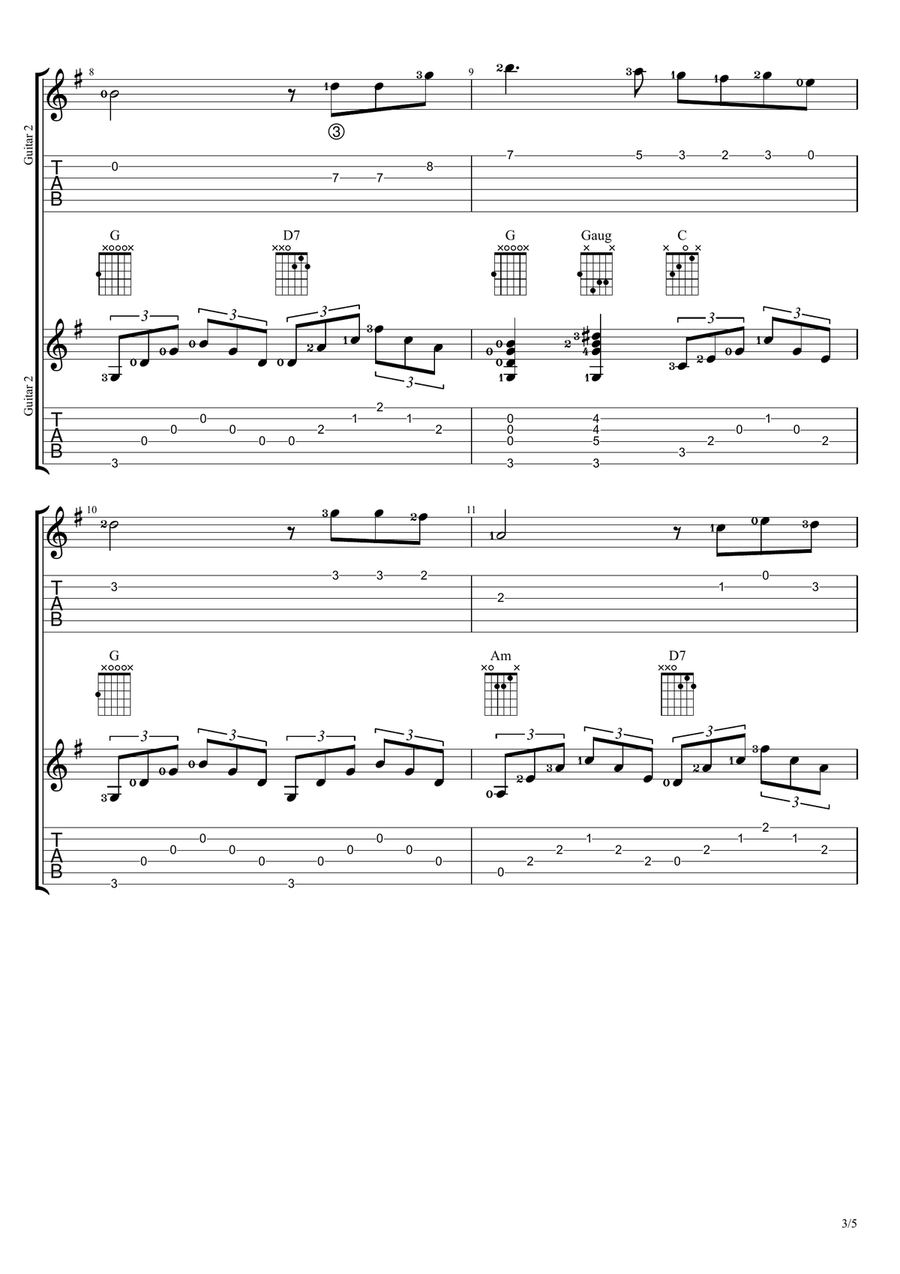 How Great Thou Art How Great Thou Art Guitar Ensemble scores gallery preview page 3