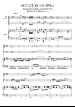 Sonta for 2 Pianos D major KV448 6.375a / Trumpet & Cello, Piano trio