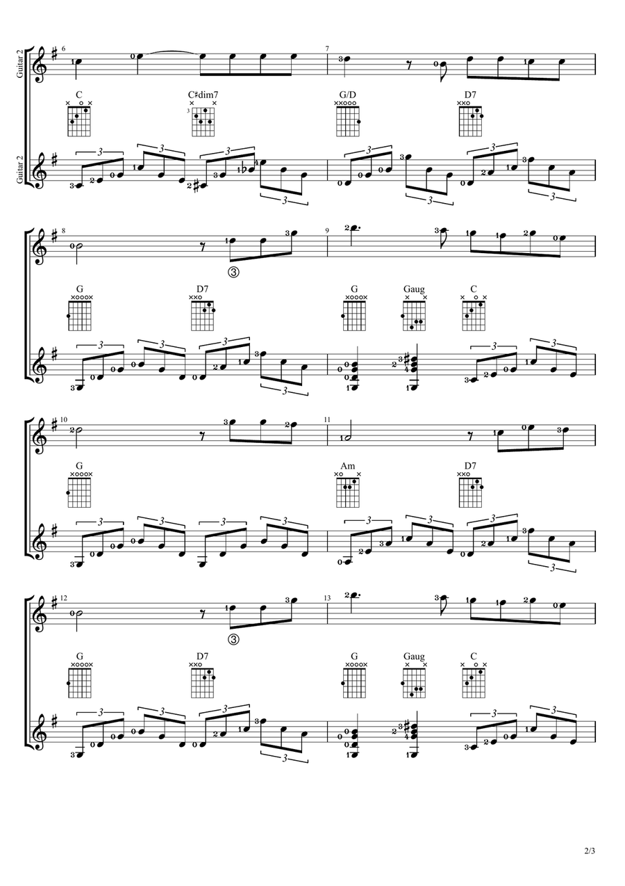 How Great Thou Art How Great Thou Art Guitar scores gallery preview page 2