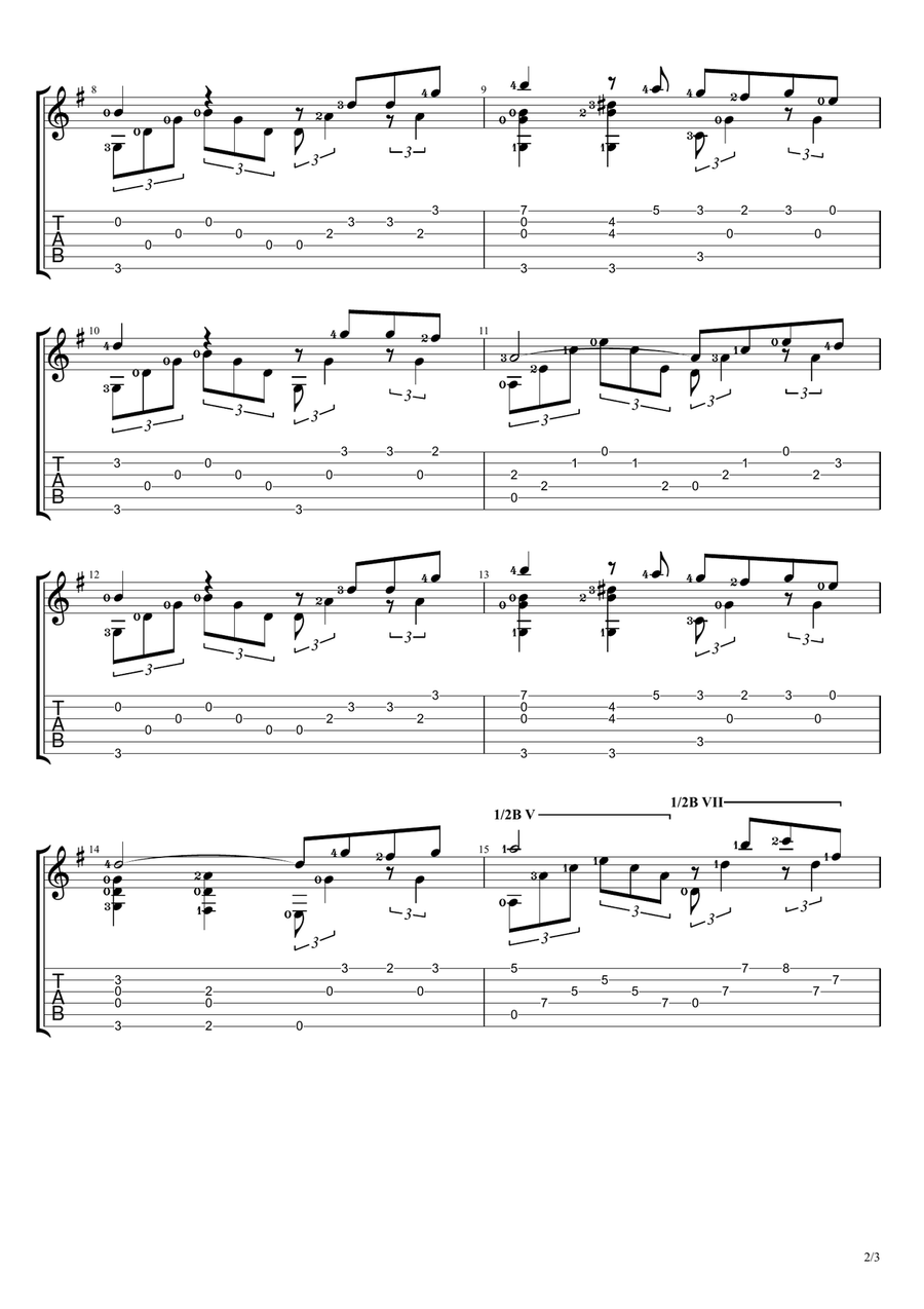 How Great Thou Art How Great Thou Art Guitar Solo scores gallery preview page 2