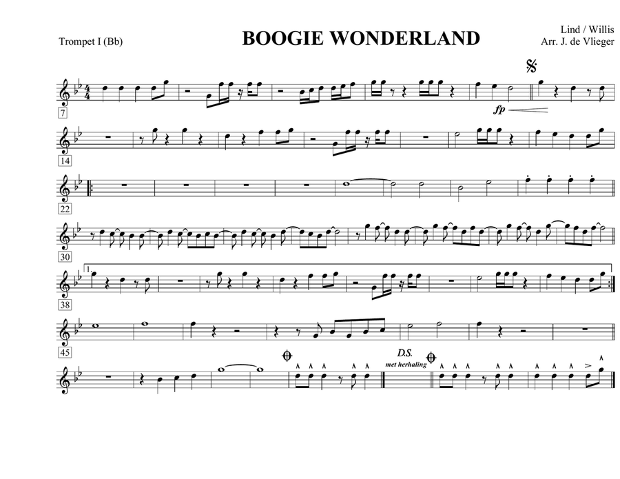 Boogie Wonderland Boogie Wonderland Large Ensemble scores gallery preview page 1