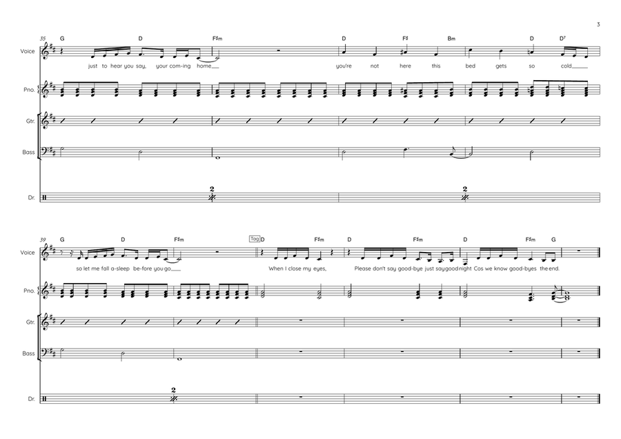 Goodnight Small Ensemble scores gallery preview page 3