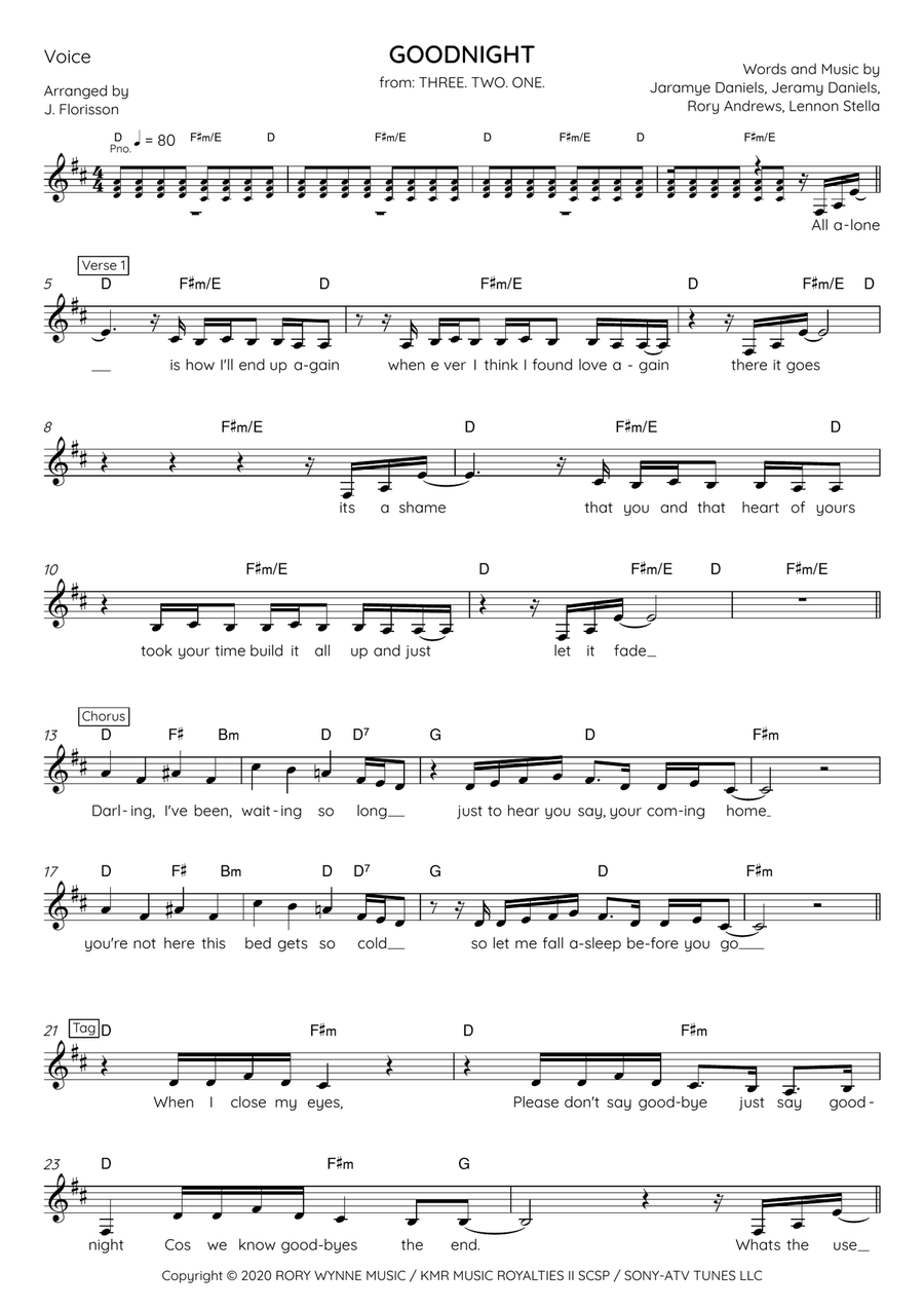 Goodnight Small Ensemble scores gallery preview page 4