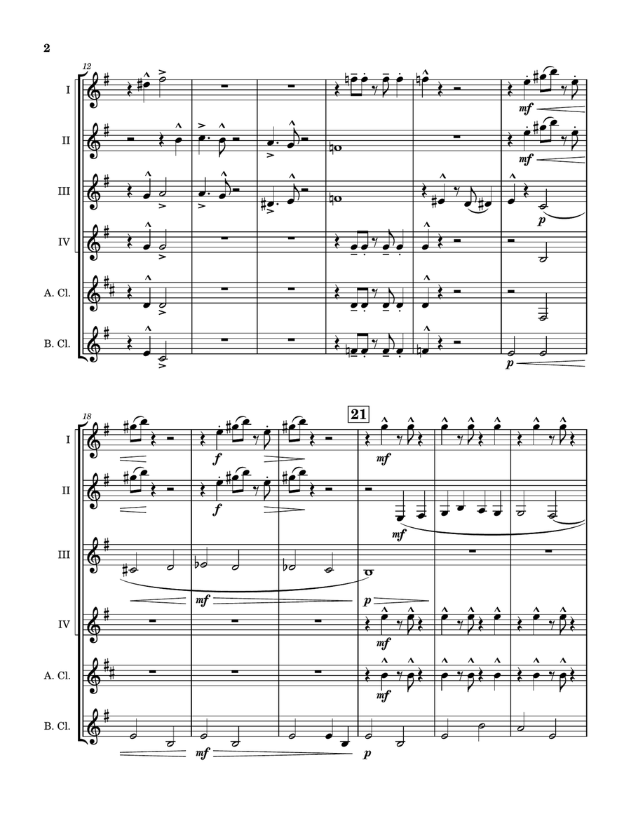 It Had Better Be Tonight Clarinet Quintet scores gallery preview page 3