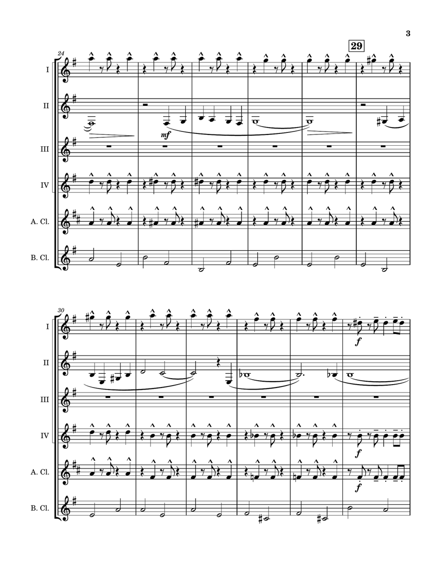 It Had Better Be Tonight Clarinet Quintet scores gallery preview page 4