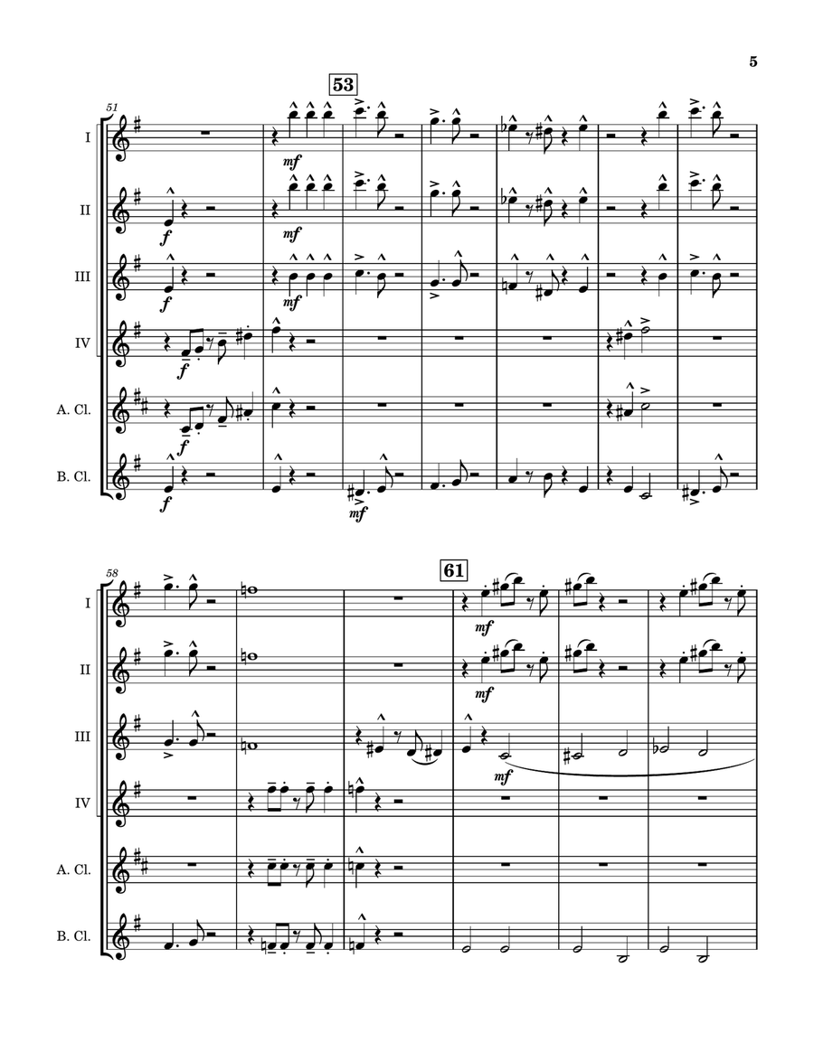 It Had Better Be Tonight Clarinet Quintet scores gallery preview page 6