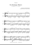Ein Richtiger Walzer, an easy waltz for 2 violins
