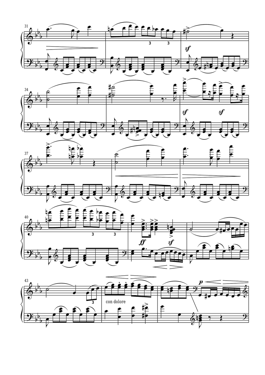 Marcha Fúnebre Chamber Music scores gallery preview page 3