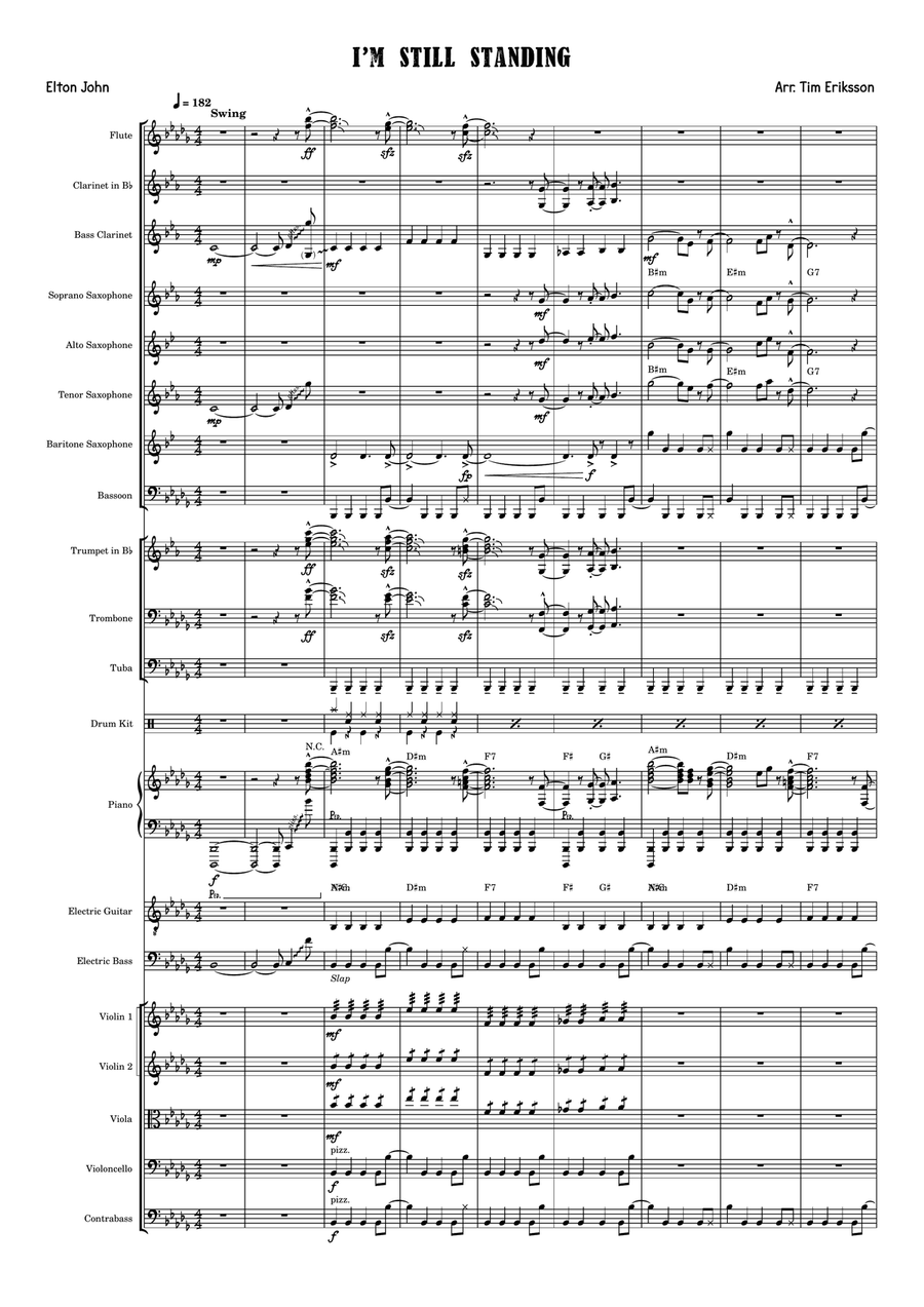I'm Still Standing I'm Still Standing Full Orchestra scores gallery preview page 1