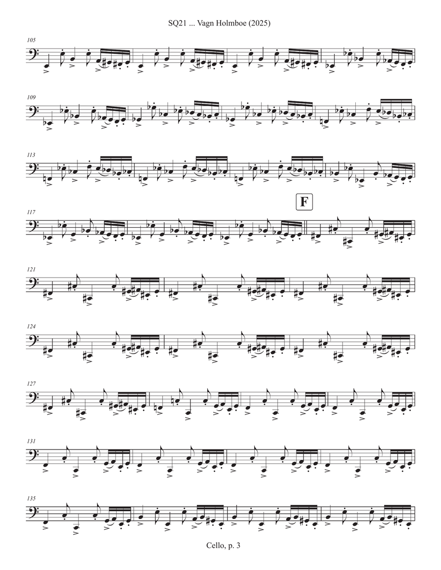 SQ21 ... Vagn Holmboe (2025) String Quartet scores gallery preview page 3