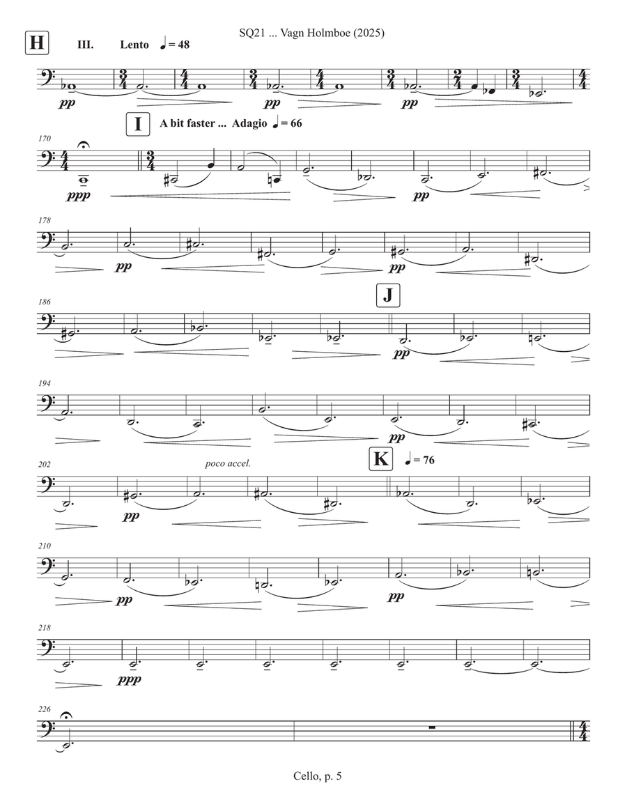 SQ21 ... Vagn Holmboe (2025) String Quartet scores gallery preview page 5