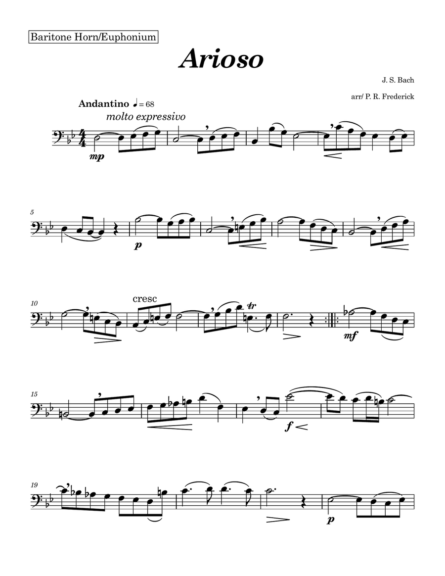 Arioso Euphonium scores gallery preview page 1