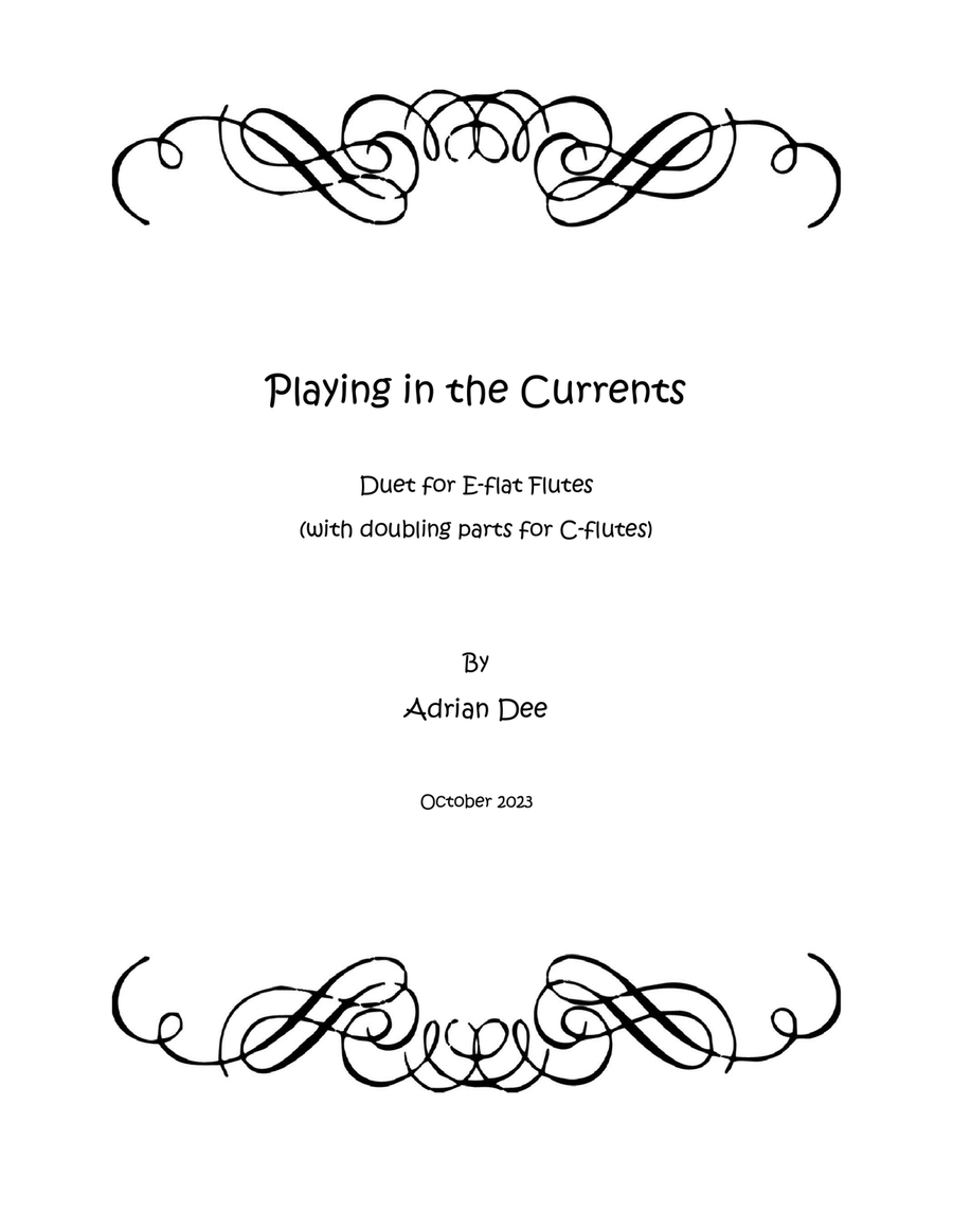 Playing in the Currents Flute Duet scores gallery preview page 1