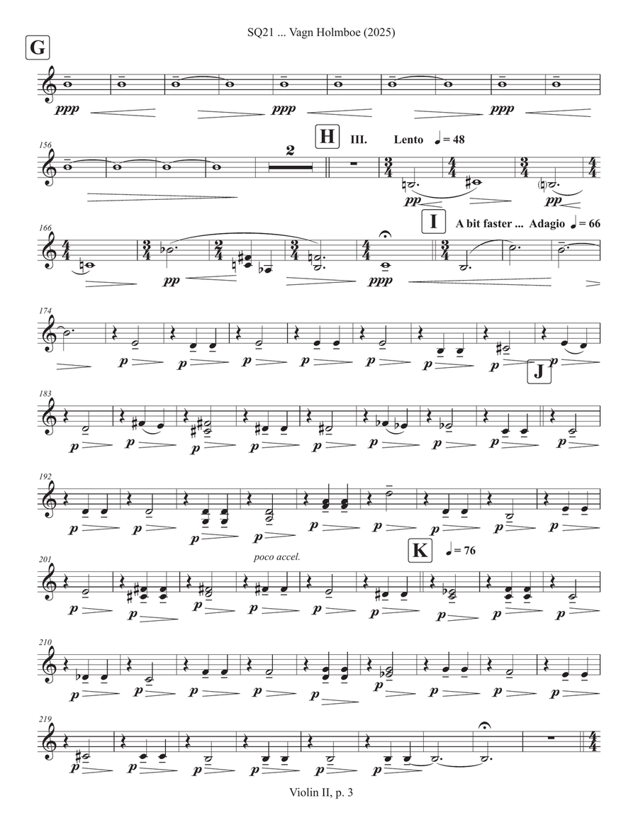 SQ21 ... Vagn Holmboe (2025) String Quartet scores gallery preview page 3