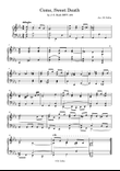 Komm Süßer Tod BWV 478 (Come Sweet Death)