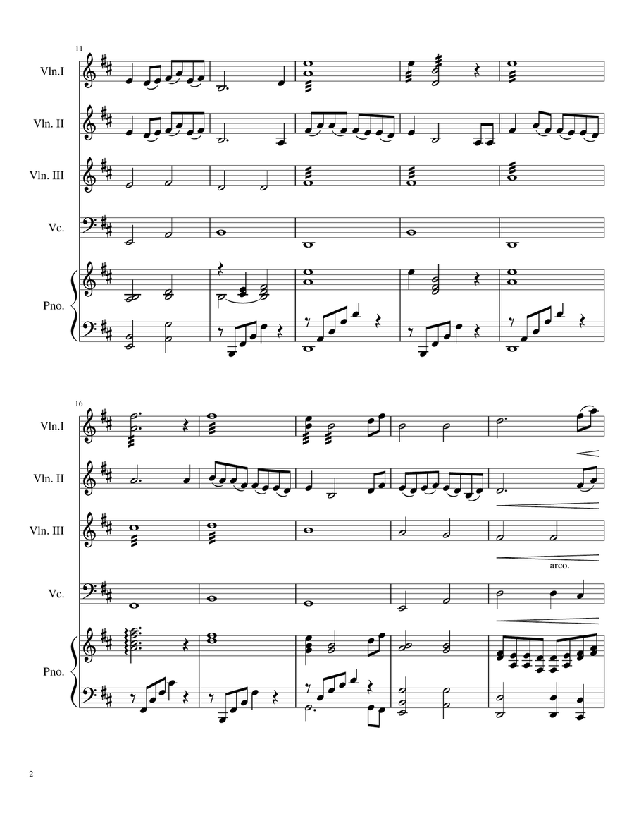 Colors Of The Wind Colors Of The Wind Piano Trio scores gallery preview page 2