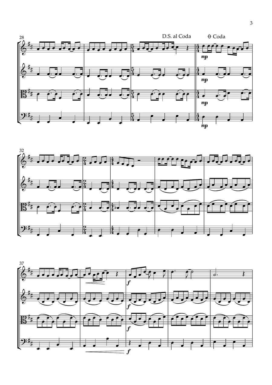 Across The Universe Across The Universe String Quartet scores gallery preview page 3