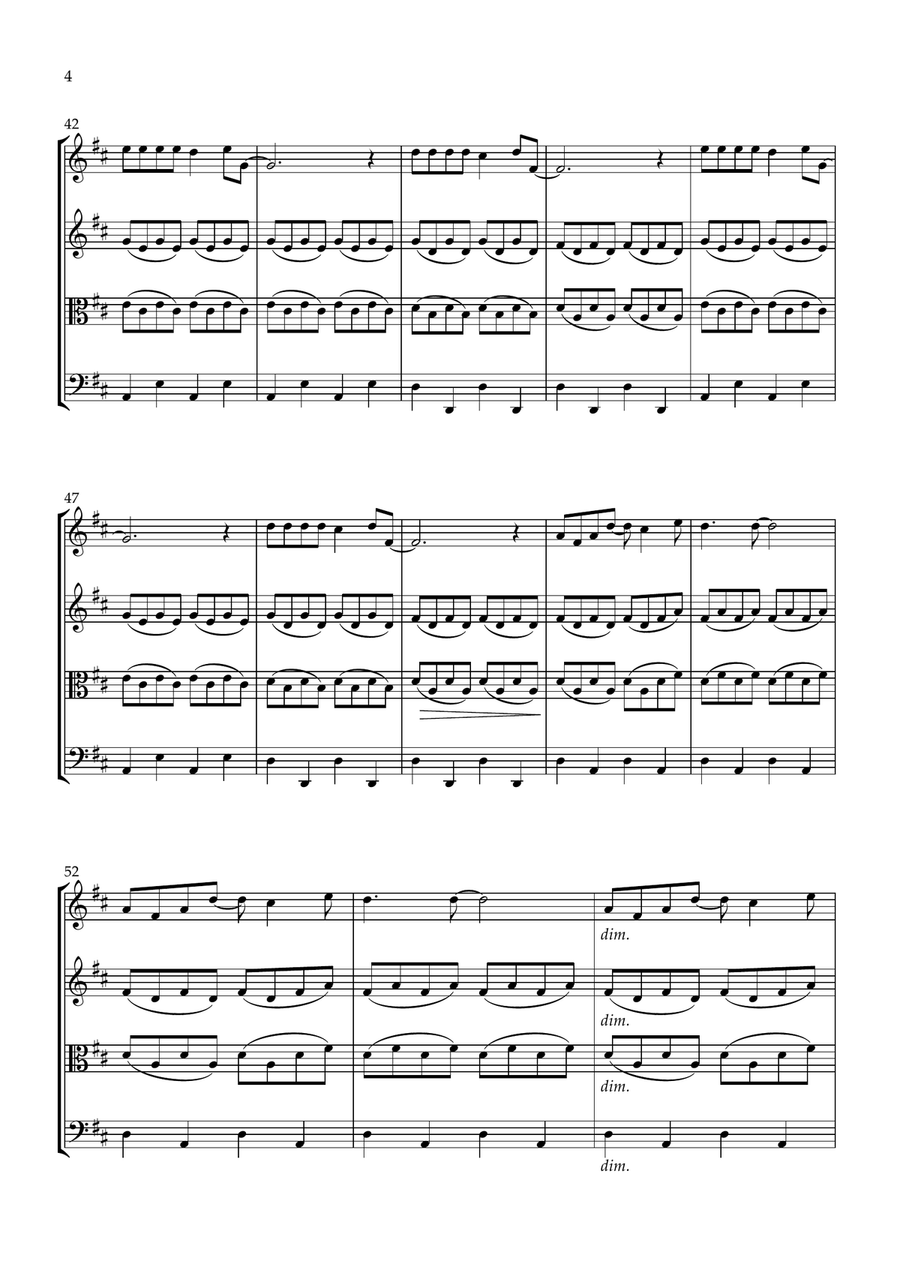 Across The Universe Across The Universe String Quartet scores gallery preview page 4