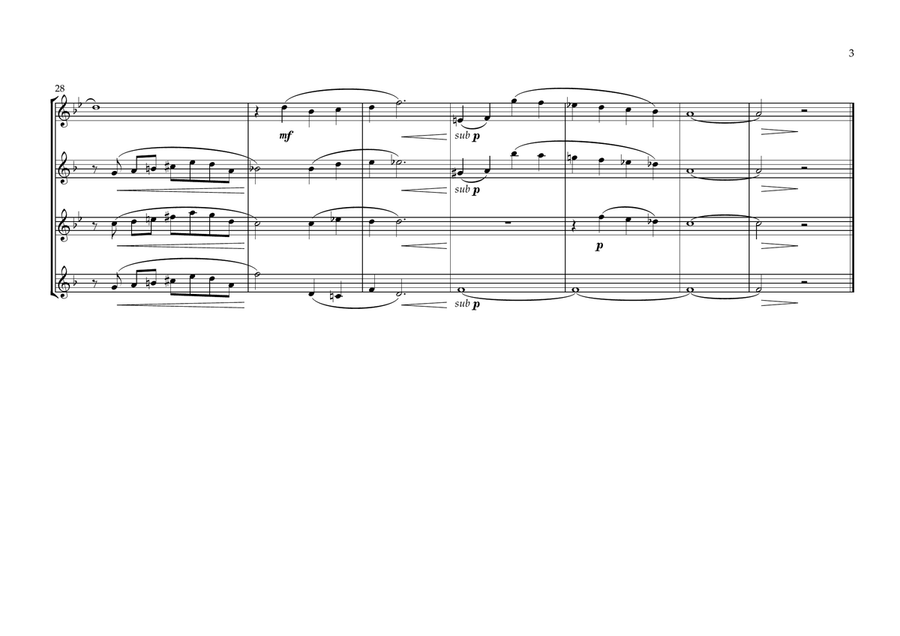 I Got It Bad And That Ain't Good Saxophone Quartet scores gallery preview page 3