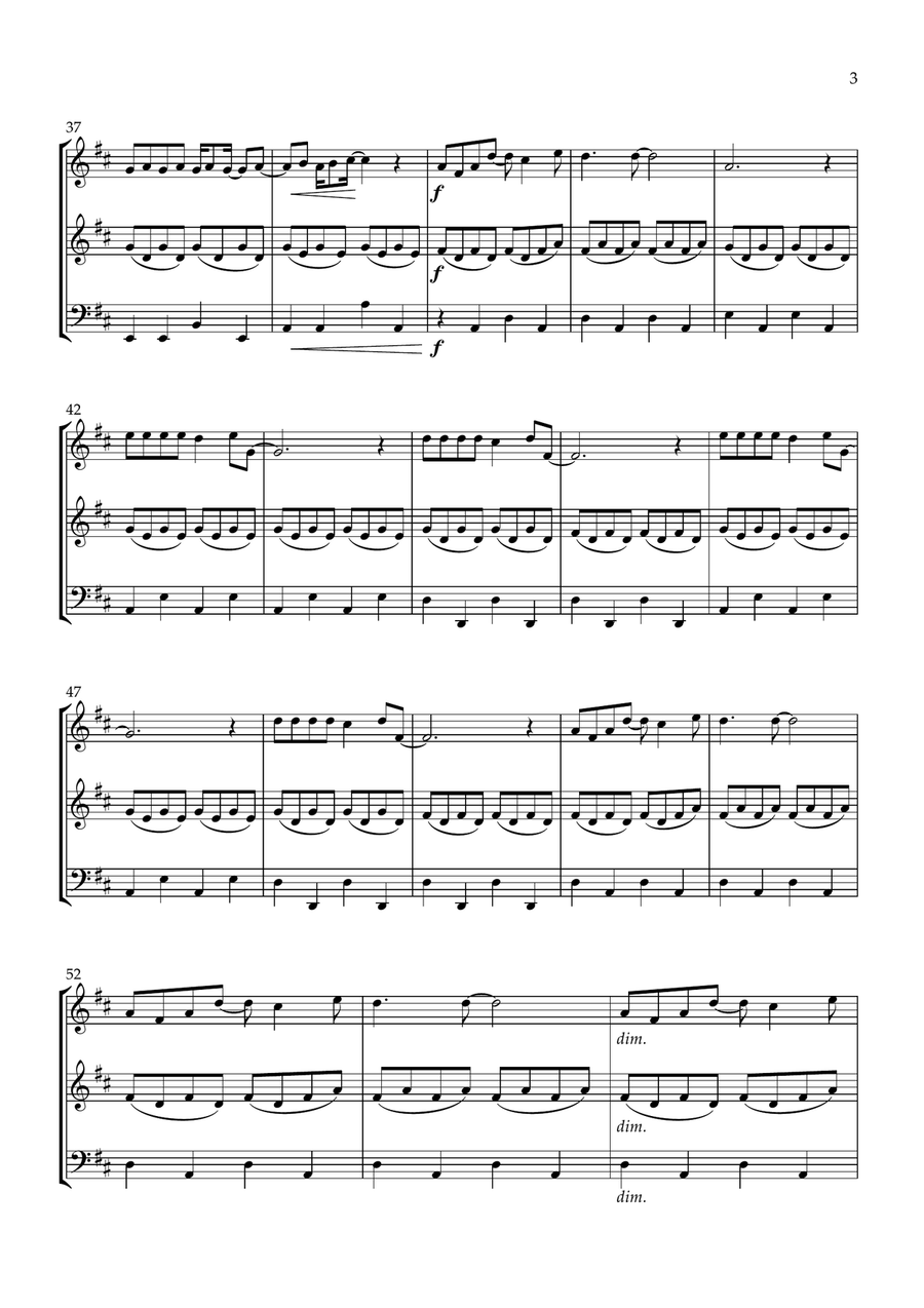 Across The Universe Across The Universe String Trio scores gallery preview page 3