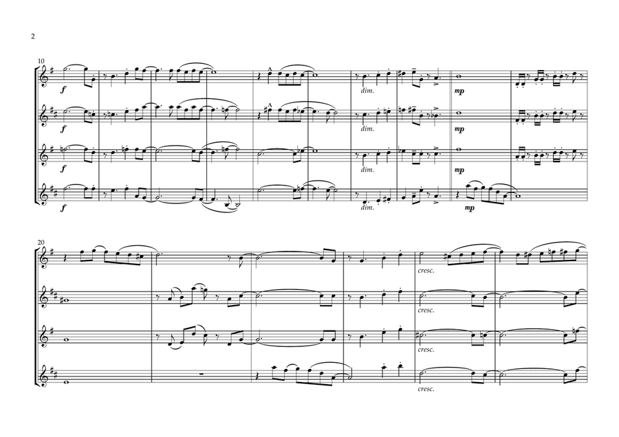 Love Walked In Love Walked In Saxophone Quartet scores gallery preview page 2