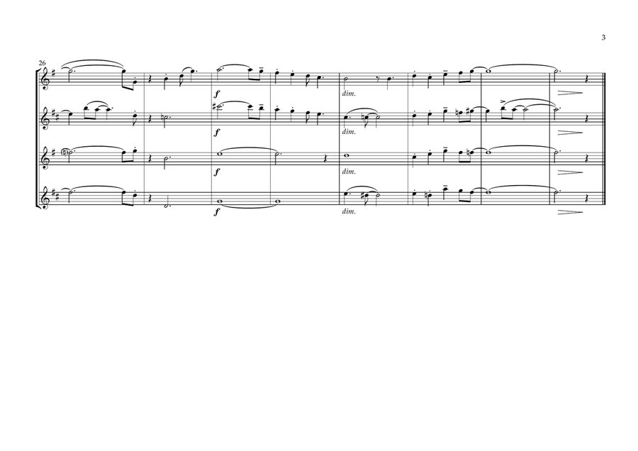 Love Walked In Love Walked In Saxophone Quartet scores gallery preview page 3