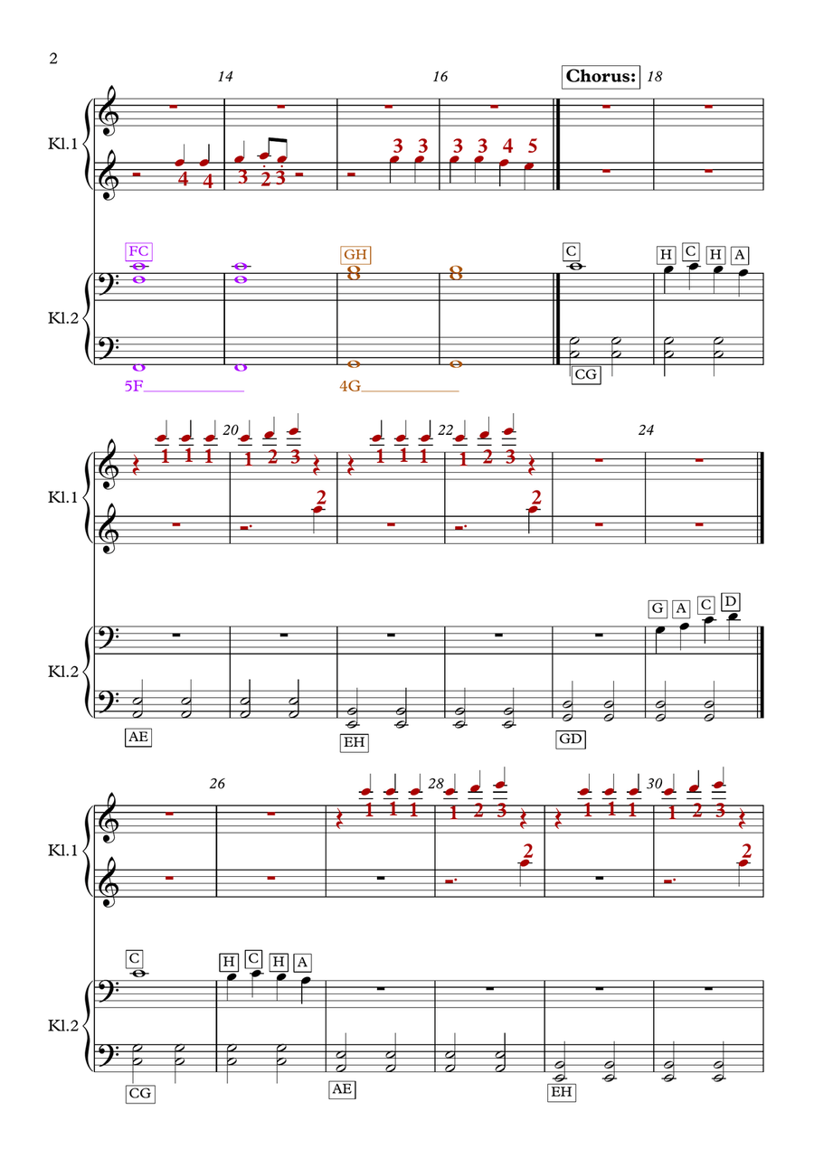 Girl On Fire (Inferno Version) Easy Piano scores gallery preview page 2