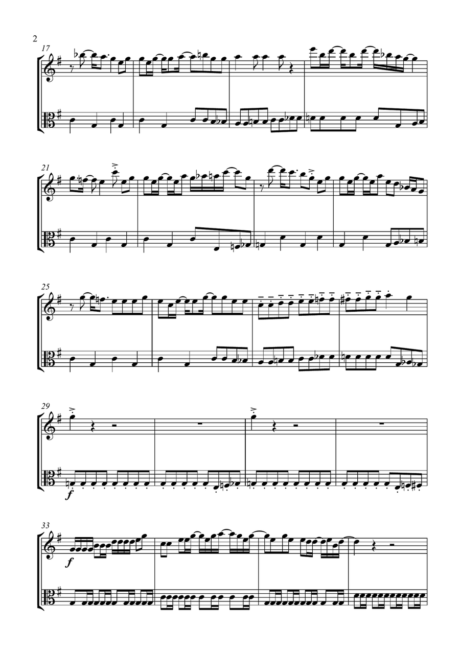 Nine To Five Nine To Five String Duet scores gallery preview page 2
