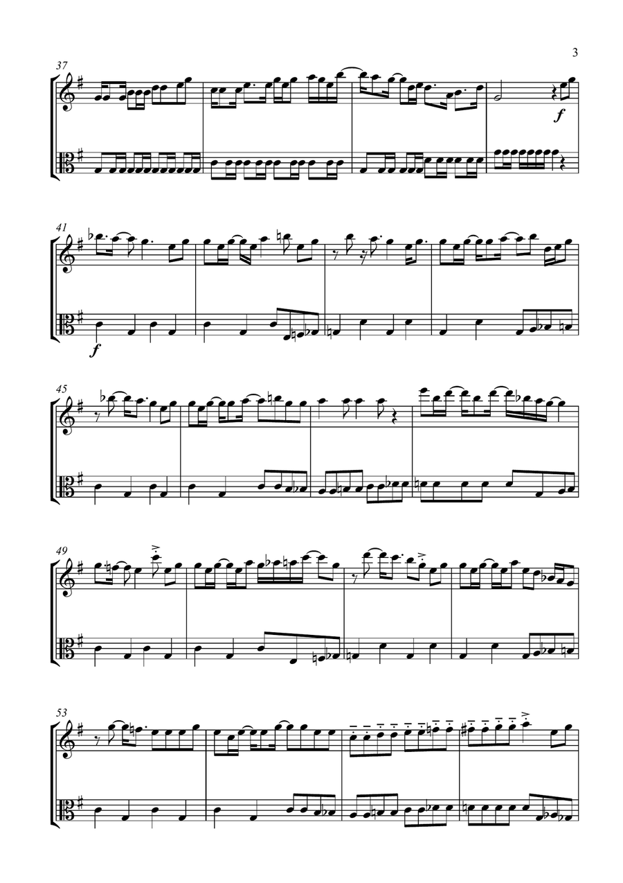Nine To Five Nine To Five String Duet scores gallery preview page 3