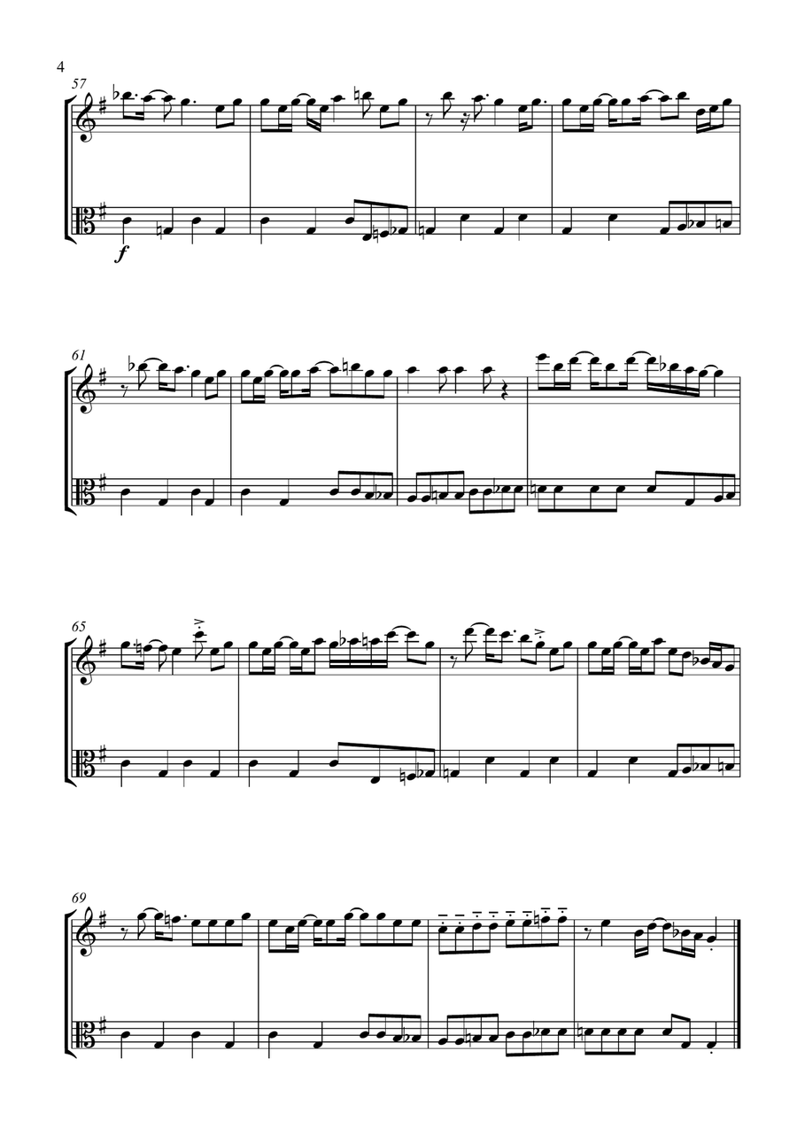 Nine To Five Nine To Five String Duet scores gallery preview page 4