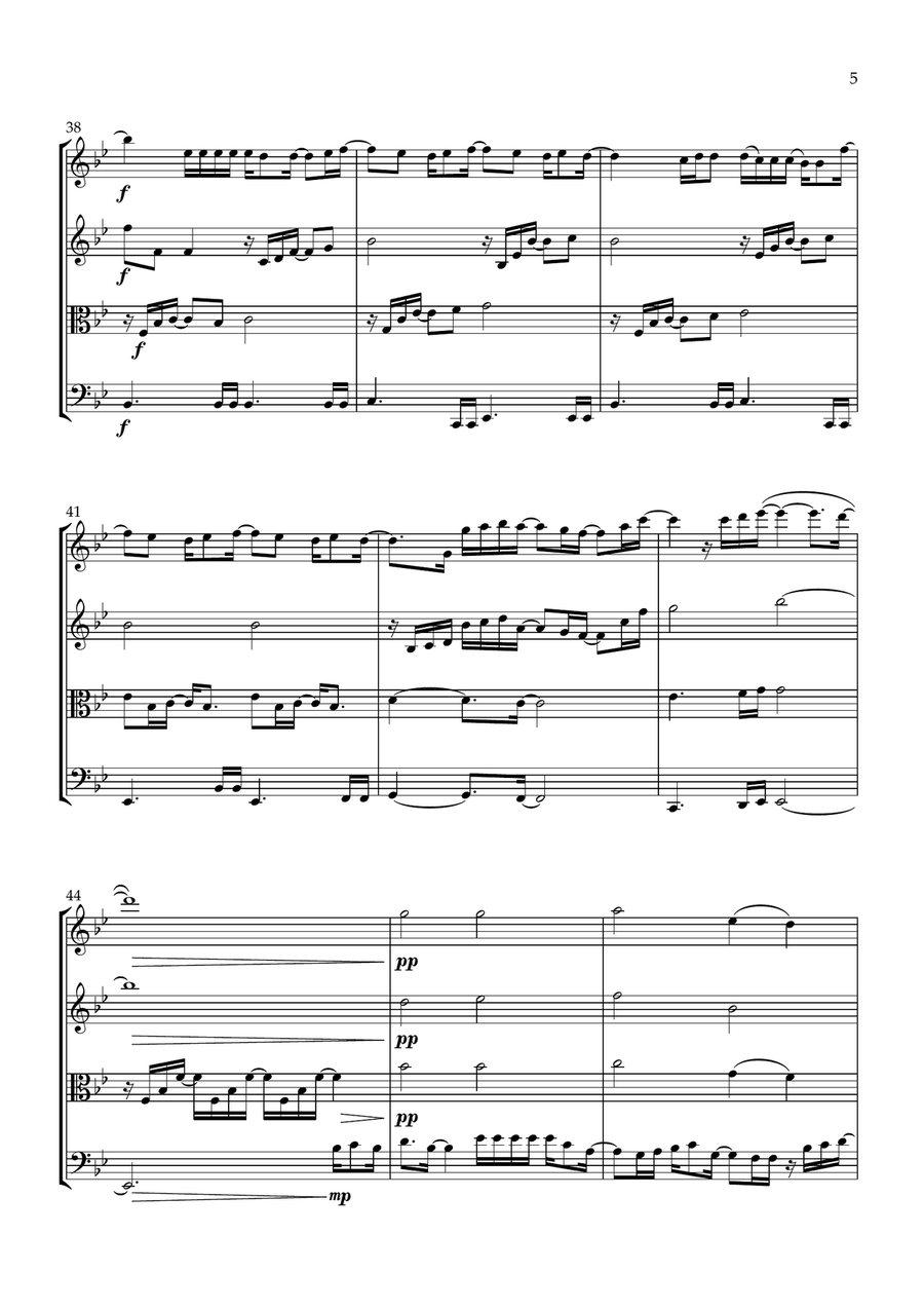 If I'm Not Made For You (If You're Not The One) String Quartet scores gallery preview page 5
