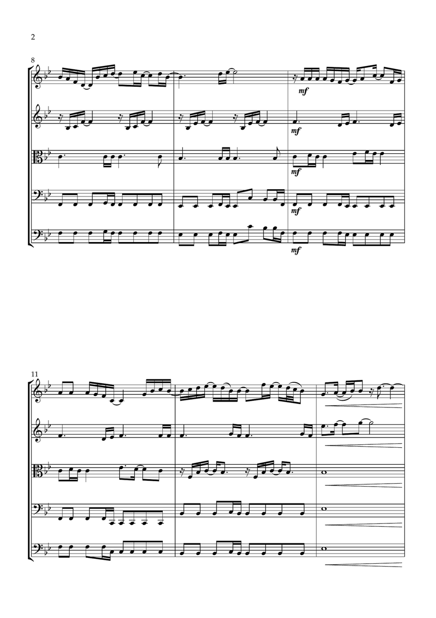 If I'm Not Made For You (If You're Not The One) String Orchestra scores gallery preview page 2