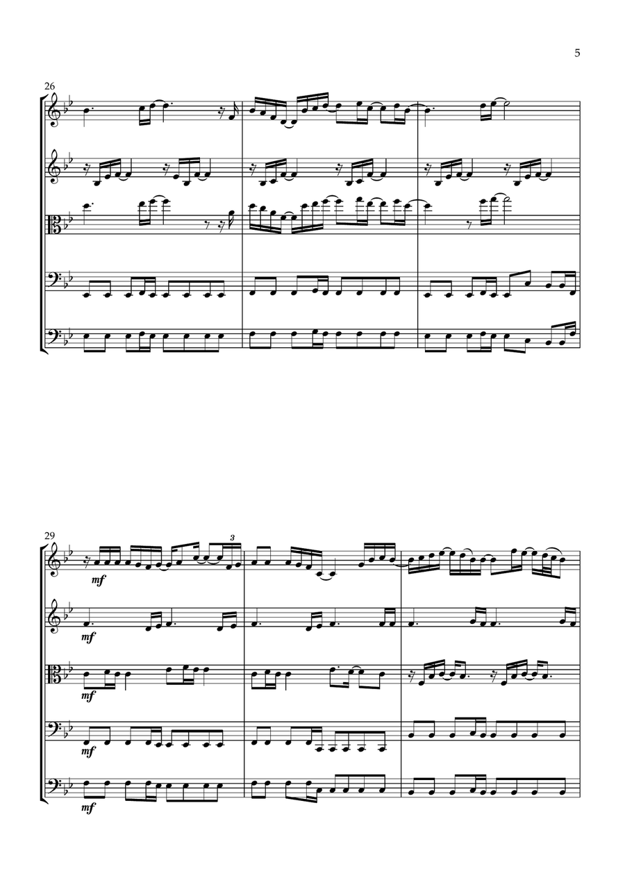 If I'm Not Made For You (If You're Not The One) String Orchestra scores gallery preview page 5